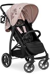 hauck Buggy Rapid 4D, doğumdan itibaren 22 kg'a kadar çocuklar için uzanma fonksiyonlu, lastik tekerlekli, bardak tutucu, UPF 50+, küçük katlanabilir, 3 kg'a kadar XL sepet (Minnie Mouse Rose)