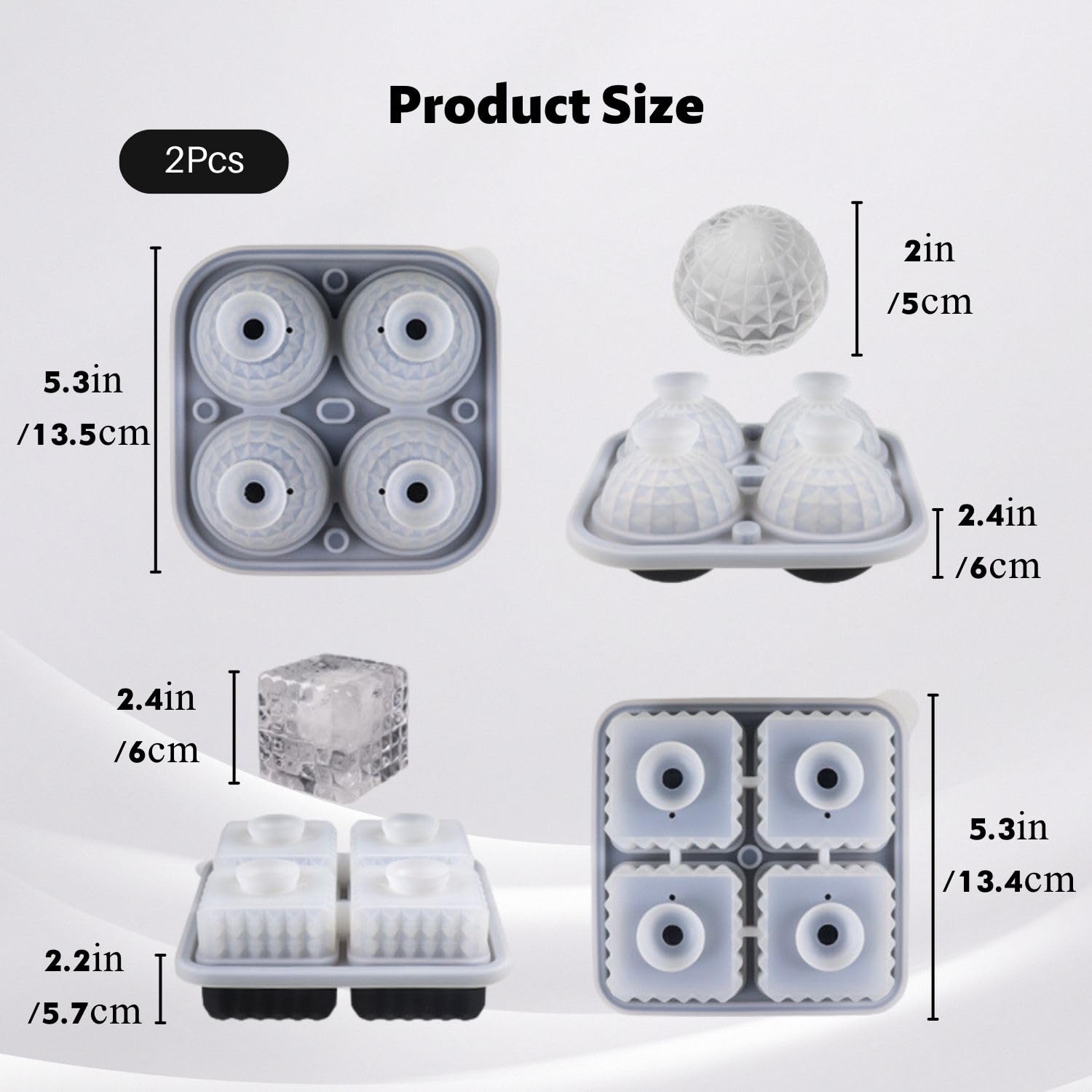 Generic Moule à Glaçons Silicone avec Couvercle – Idéal pour Smoothies à prix pas cher | Maroc