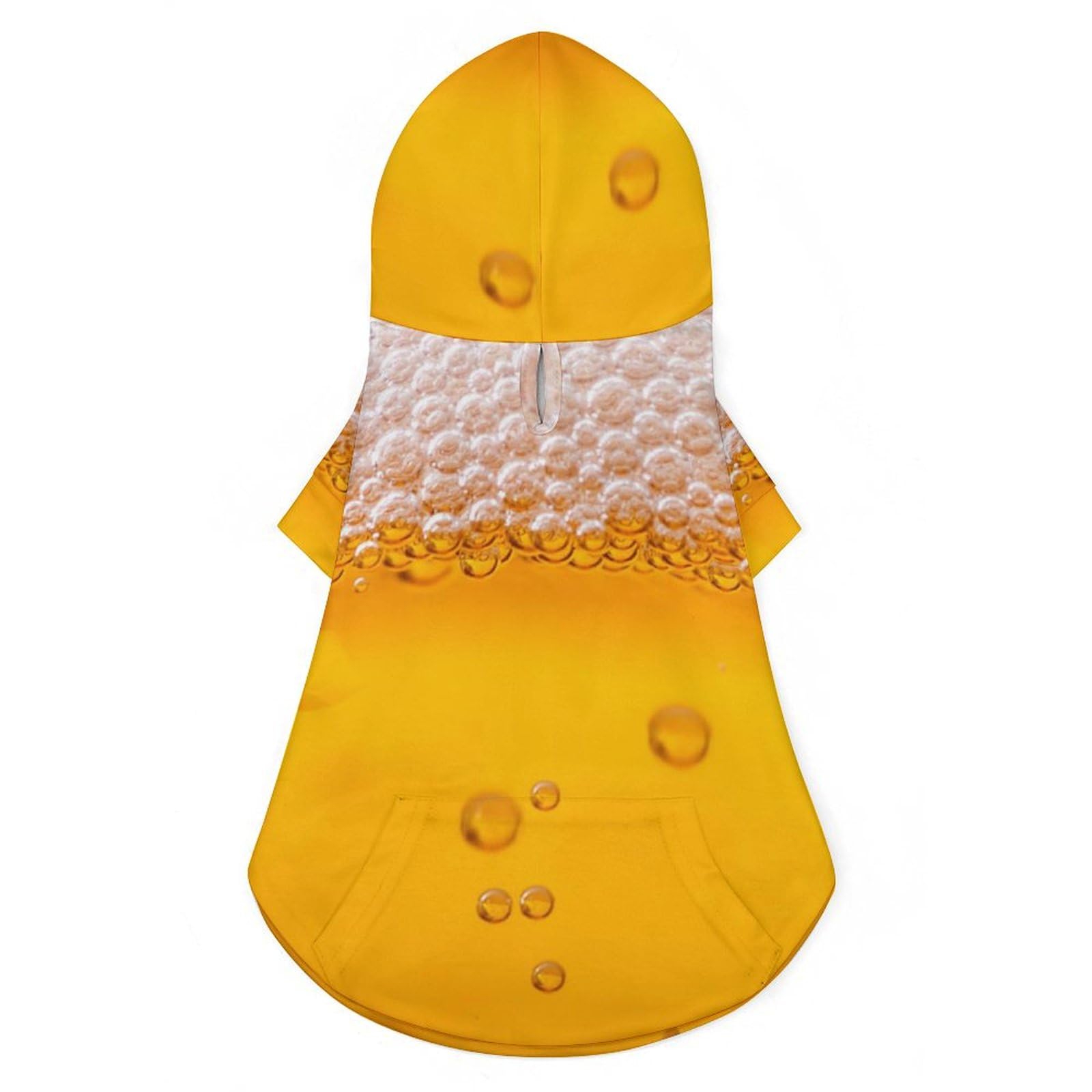 Disfraz de Gato con Capucha para Perro, diseño de Burbujas de Cerveza, para Perros pequeños, medianos y Gatos, 2XL