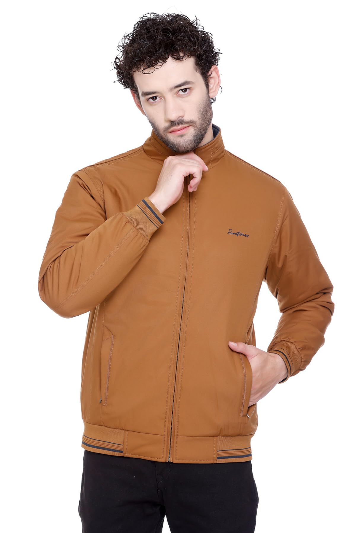 rare times Winter Reversible Bomber Jacket For Men | Mens Quilted standard length Puffer Jacket | Full Sleeve Mens Jacket-picture-14