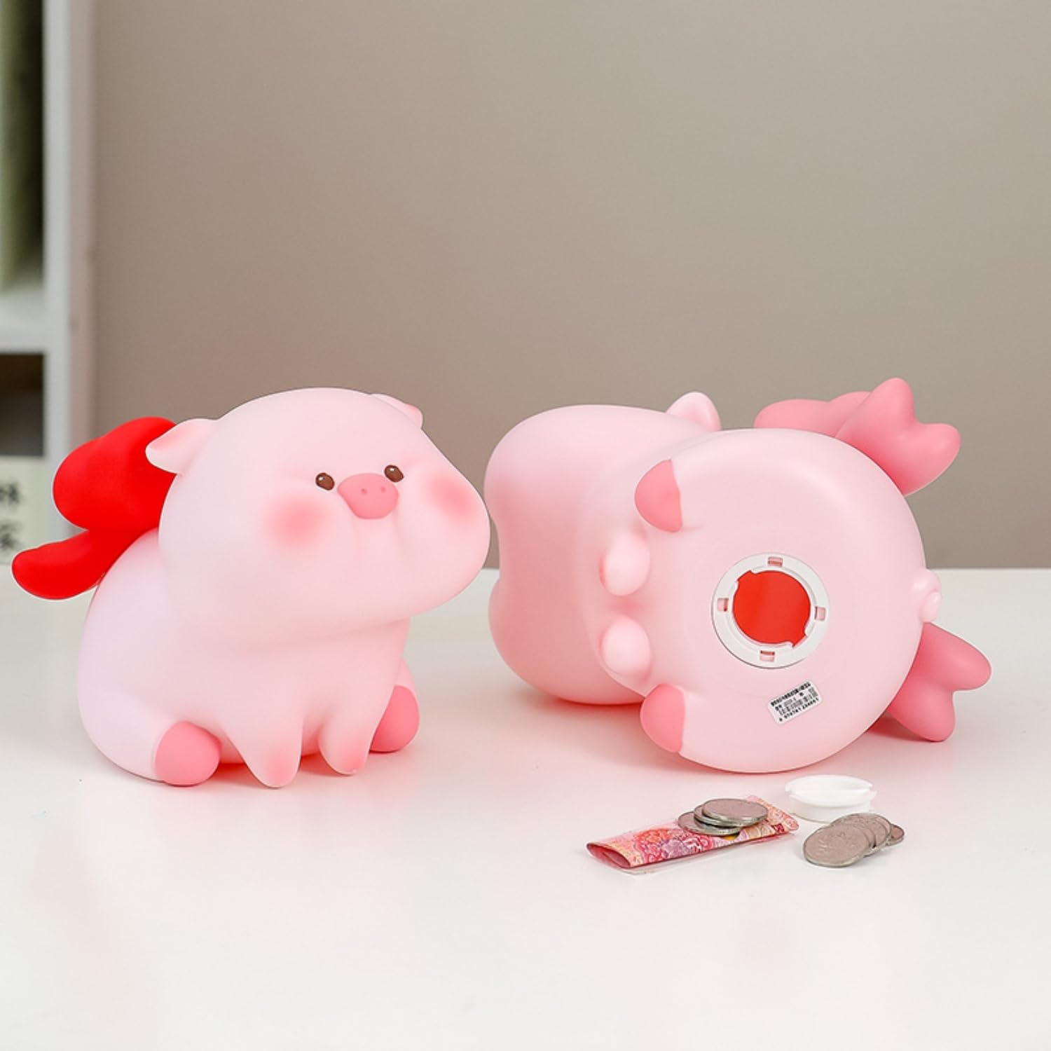 ぶたねこ貯金箱 ピンク ぶたねこ貯金箱 ピンク - メルカリ
