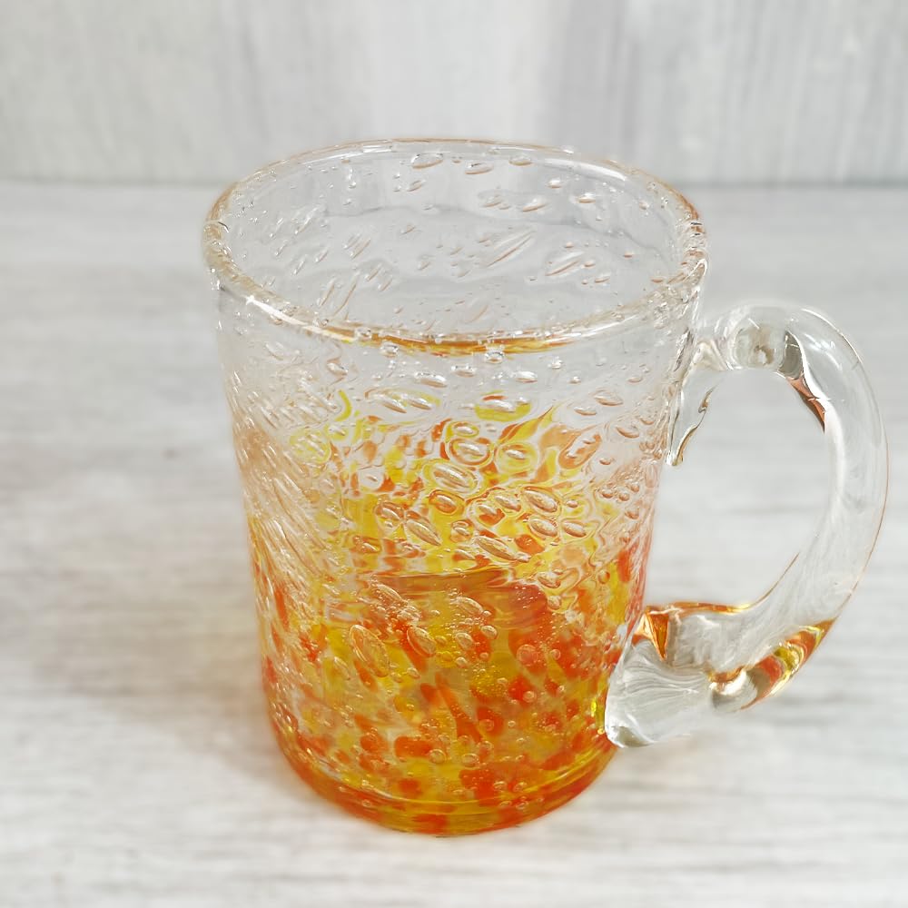 気泡ガラス　特大ビアジョッキ型　鉢　ガラスインテリア　花瓶　レトロ Amazon.co.jp: ビアジョッキ ビールジョッキ 琉球 ガラス グラス 沖縄