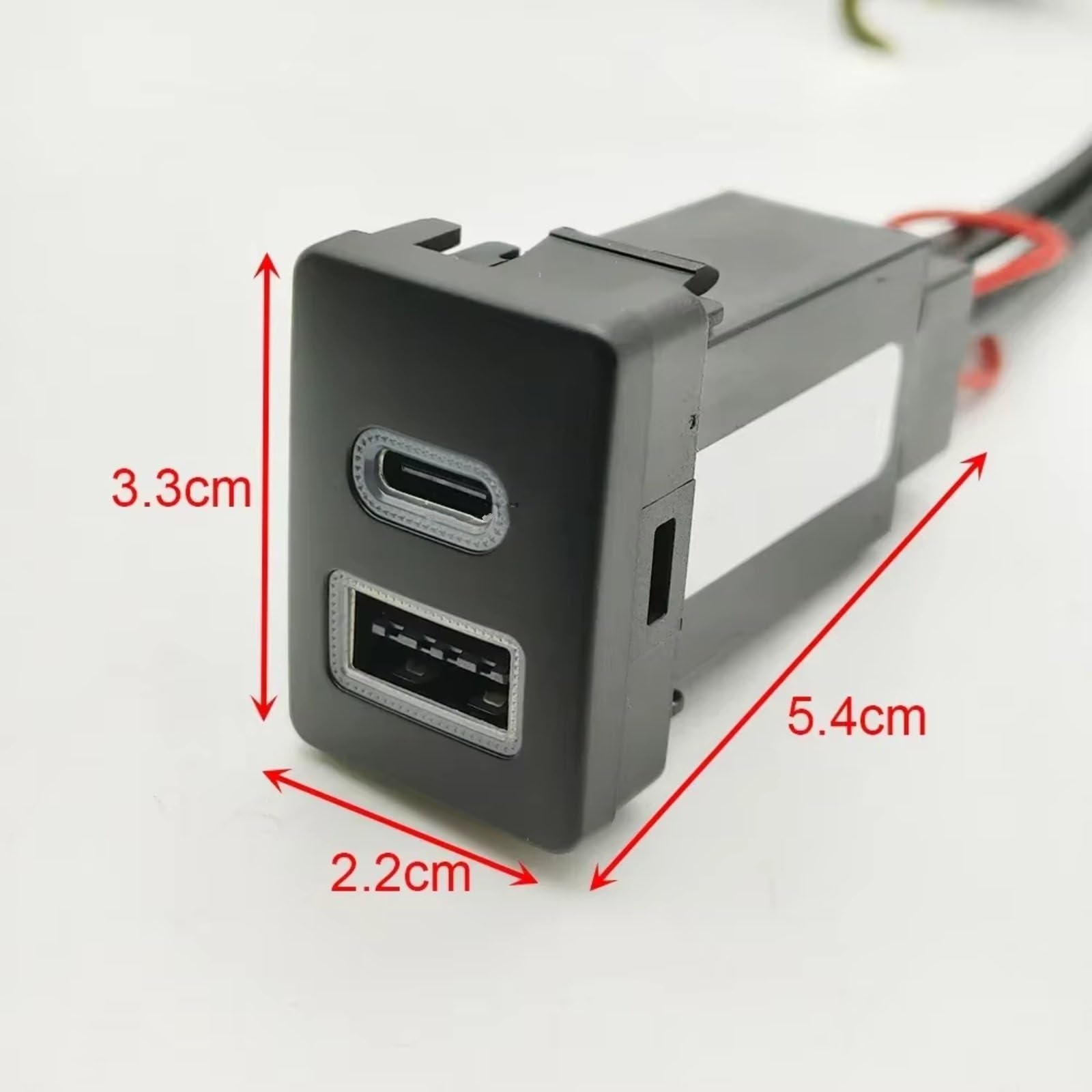 Aux USB carga Módulo Enchufe USB Consola Compatible Con Mitsubishi Para Outlander Cargador Coche PD Carga Rápida QC3.0 Adaptador Carga De Teléfono Salida