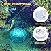 Qoolife Rechargeable Magnetic Submersible Led Lights – Radio Frequency Controlled USB Charging IPX8 Waterproof Colorful WRGB Lights for Pool Pond Bathtub Hot Tub Spa Party Decor （2 Pack）