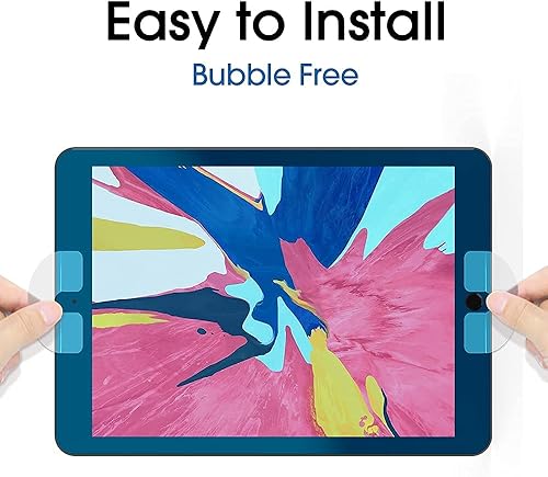 Miniatura 4 de amFilm PAPERed Protector de pantalla de vidrio templado para iPad de 10.2 pulgadas (9, 8, 7 generación), protector de pantalla de vidrio templado 9H