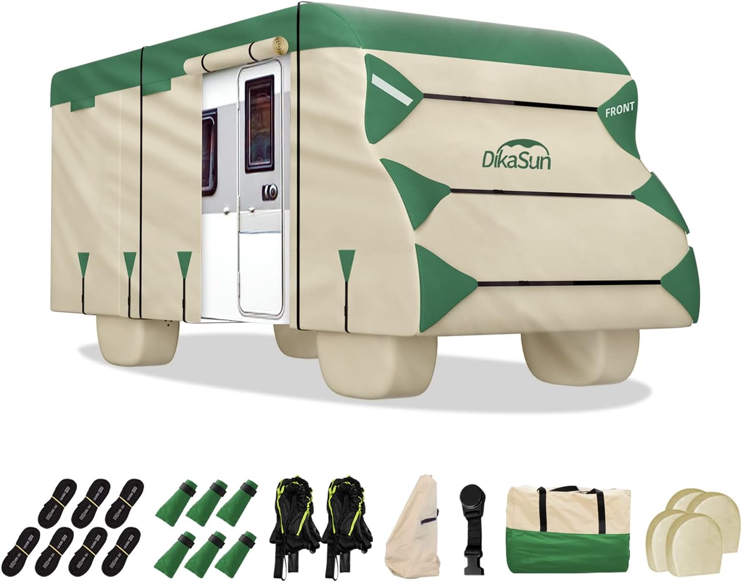 Class C RV Cover 2326ft, DikaSun Premium 600D Oxford Class