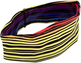 loom tree LOOM TREE® Men Women Sports Yoga Gym Sweatband Headband Stretch Hair Band Yellow Stripe|Exercise & Fitness|Accessories|Wristbands-picture-18