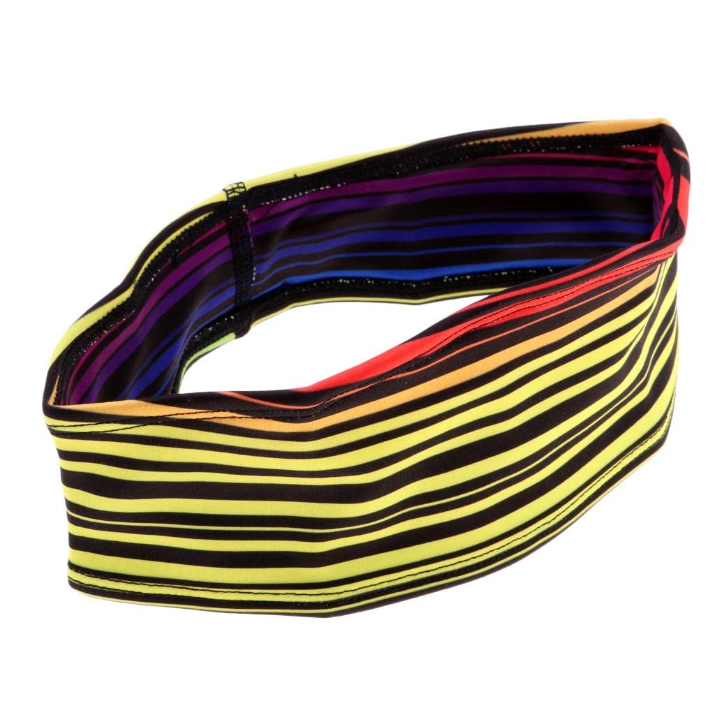 club bollywood CLUB BOLLYWOOD® Men Women Sports Yoga Gym Sweatband Headband Stretch Hair Band Yellow Stripe | Sporting Goods|Fitness, Running & Yoga|Clothing & Accessories|Sweatbands | 1 Piece Sports Sweatband-picture-19