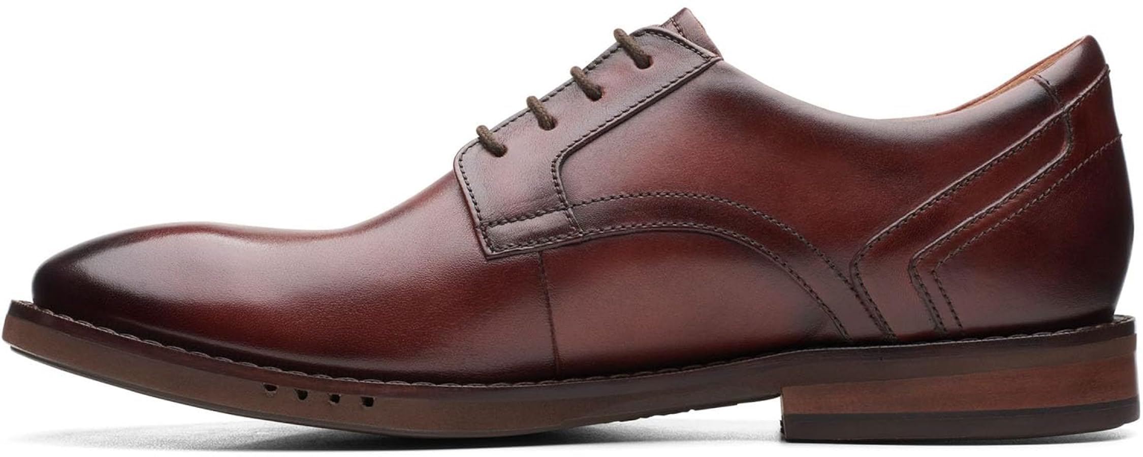 Amazon.com | Clarks Un Hugh Lace Brown Leather 7 D (M) | Oxfords
