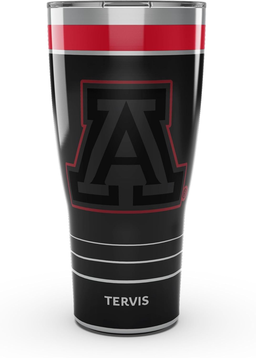 Tervis Traveler Arizona Wildcats - Night Game Triple Insulated Tumbler Travel Cup Keeps Drinks Cold & Hot, 30oz, Stainless Steel