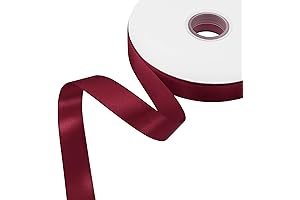 7/8 Inch Burgundy Ribbon Adds a Dash of Sophistication to Your Creations