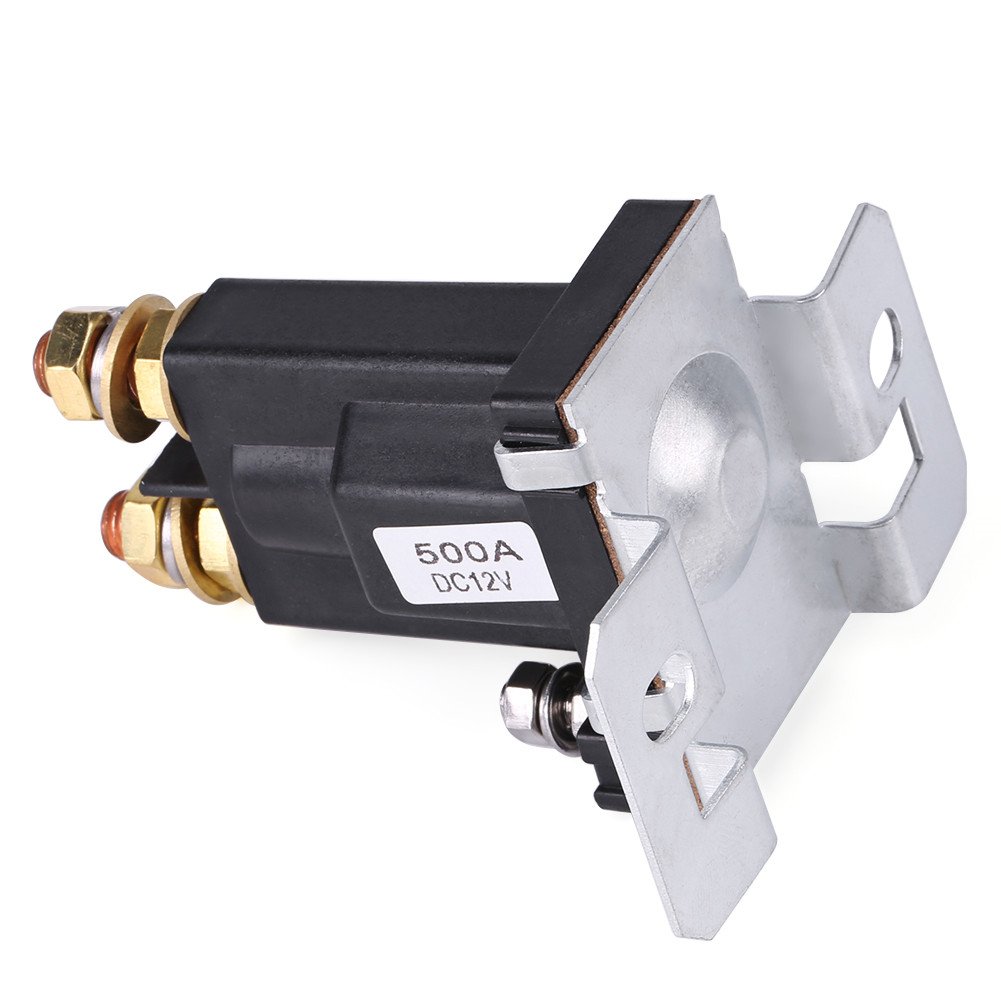 500A DC 12V Alta Corrente Solenoide Auto Starter Relè 4 pin SPST Start Contattore Doppio Batterie Sezionatore di Controllo Interruttore On/Off