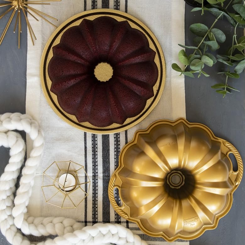 Nordic-Ware-Original-Gold-Anniversary-Bundt-Pan-Holds-12-Cups-Recipe-CardWith-Bundt-Finishing-Tool-Kit-Baking-and-Cooling-Rack