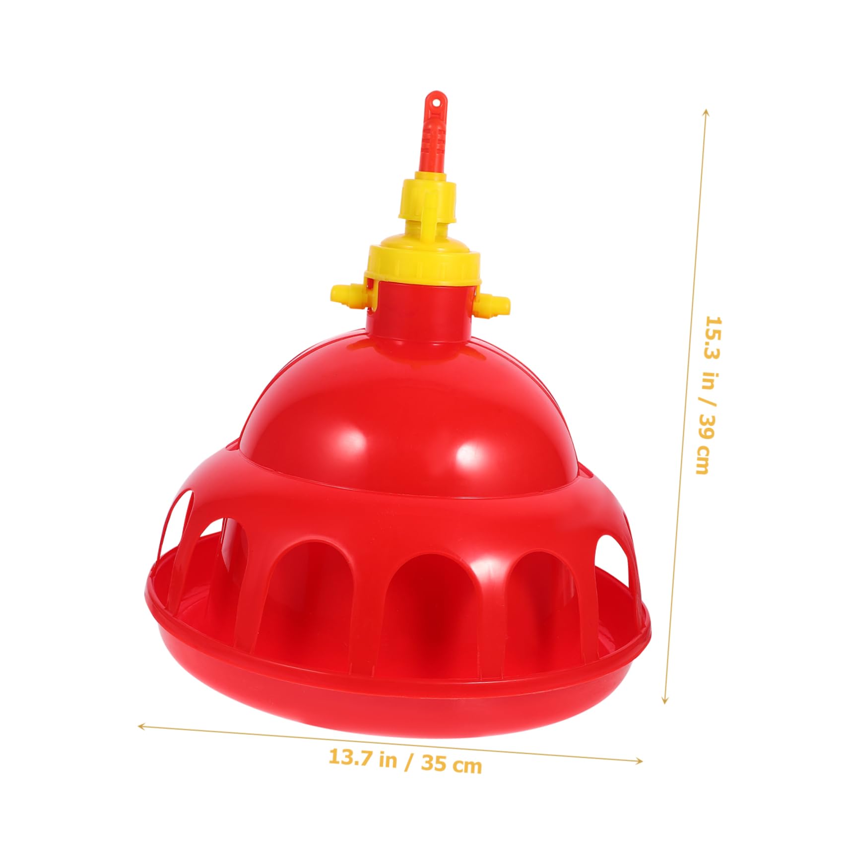 Yardwe Bebedero Automático Espesado para Aves De Corral Dispensador De Agua Fácil y Seguro para Gallinas y Codornices