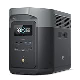 ECOFLOW DELTA 2 Max Portable Power Station, Expandable 2-6kWh, LFP Battery 3000 Cycles, AC+Solar 80% Charge in <1Hr, Up to 3100W Output Fume-Free, Quiet Solar Generator for Home Backup, Camping, RVing