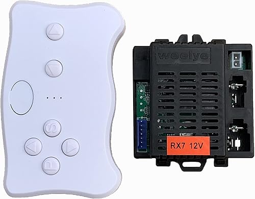 WEELYE RX7 2.4G - Kit de control remoto y receptor Bluetooth para niños, accesorios de caja de control para niños, piezas de repuesto de coche