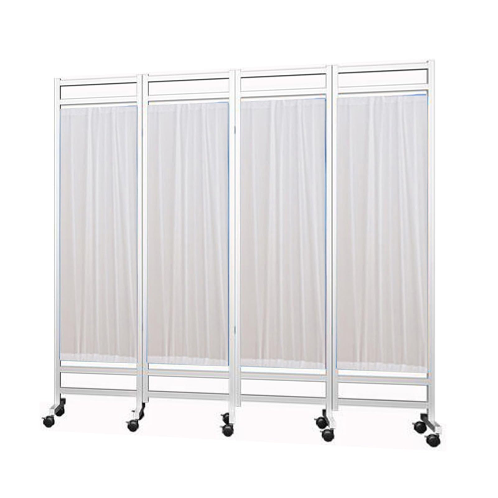 4-Panel Foldable & Rolling Room Divider (6ft High) – Temporary Partition For Clinics, Patient Areas, And Exam Rooms(Color-4)