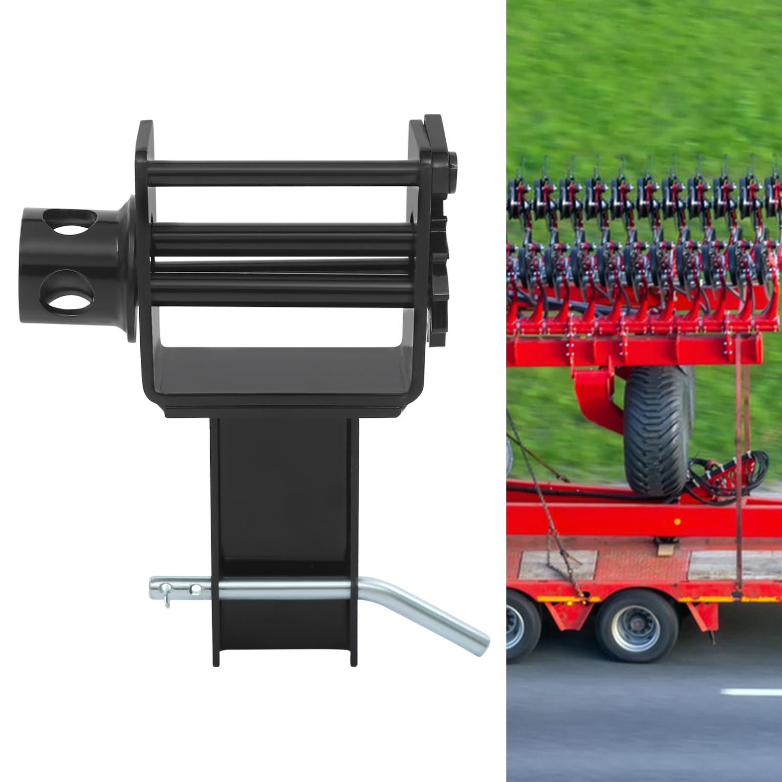 POIOKLJRE Trailer Stake Pocket Winch, Heavy Duty Trailer Stake Pocket Winch, 5400 lbs Trailer Stake Pocket Winch, Durable Carbon Steel, Adjustable Cotter Pin Holes(7.85*3.46*10.47 in)