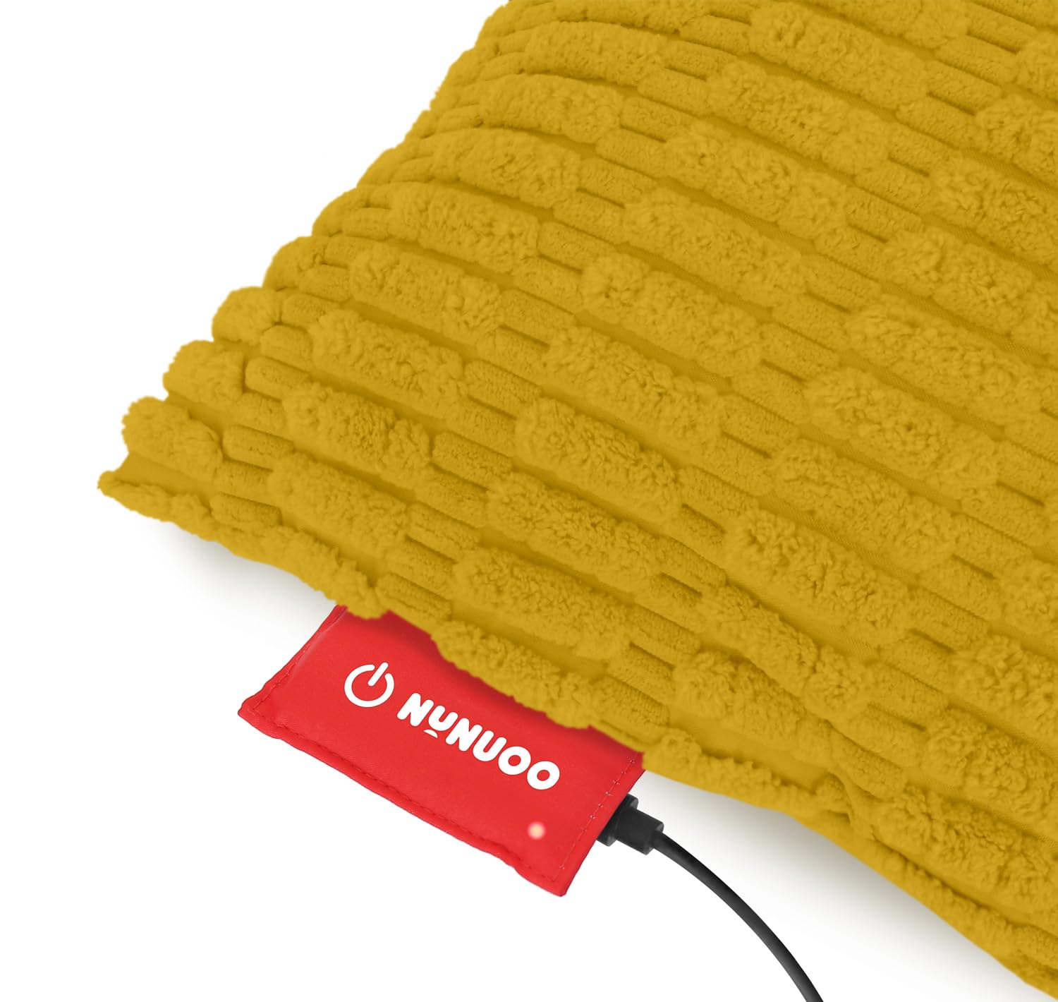 Cuscino riscaldante a cordhosi, tecnologia di riscaldamento a infrarossi, elementi riscaldanti, con spegnimento automatico, cuscino invernale, senza fili, ricaricabile tramite USB, 4-8 ore di