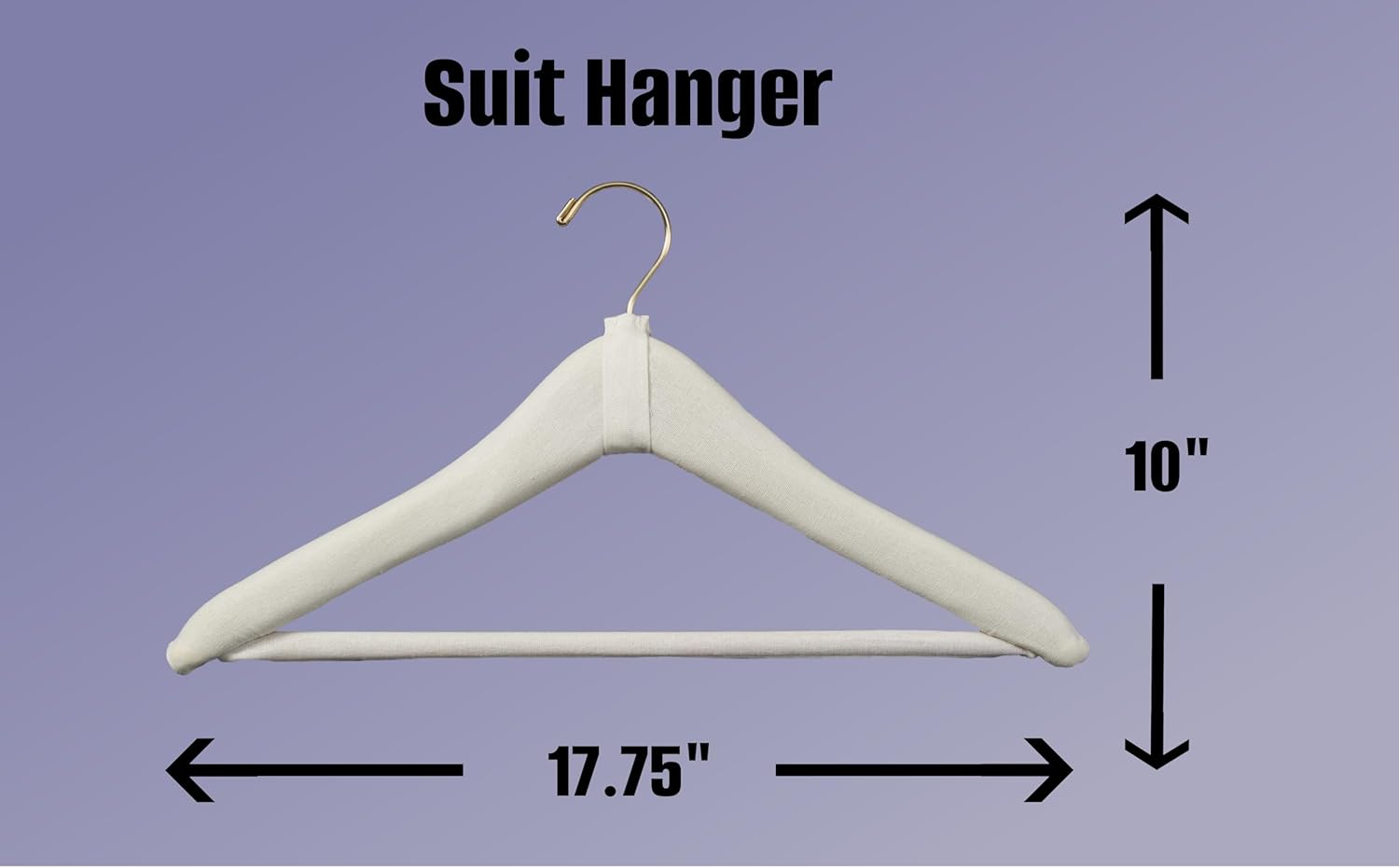 Acid-Free Muslin Suit Hanger | Cotton Batting | Set of 3