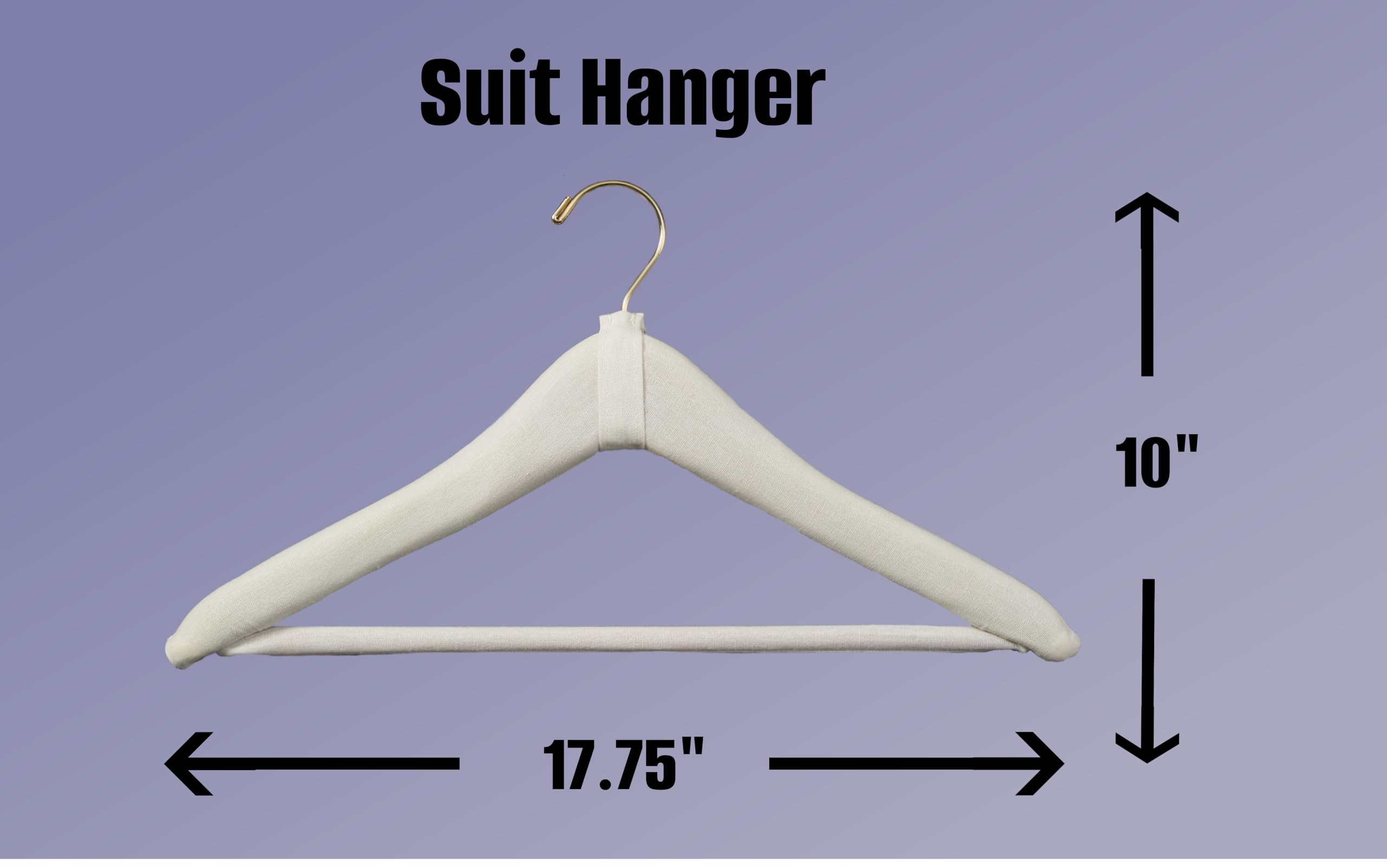 Only Hangers Children's Clear Plastic Suit Hanger w/Clips - 14
