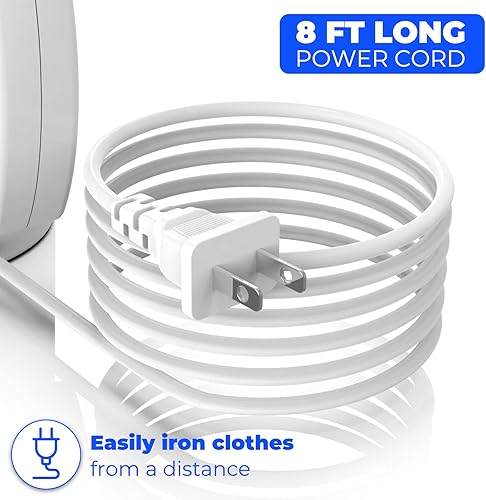 Miniatura 5 de Vaporizador de tamaño de viaje para ropa, vaporizador de ropa de mano para sombrero, 1 libra ligeramente, calentamiento rápido de 40 segundos, cable