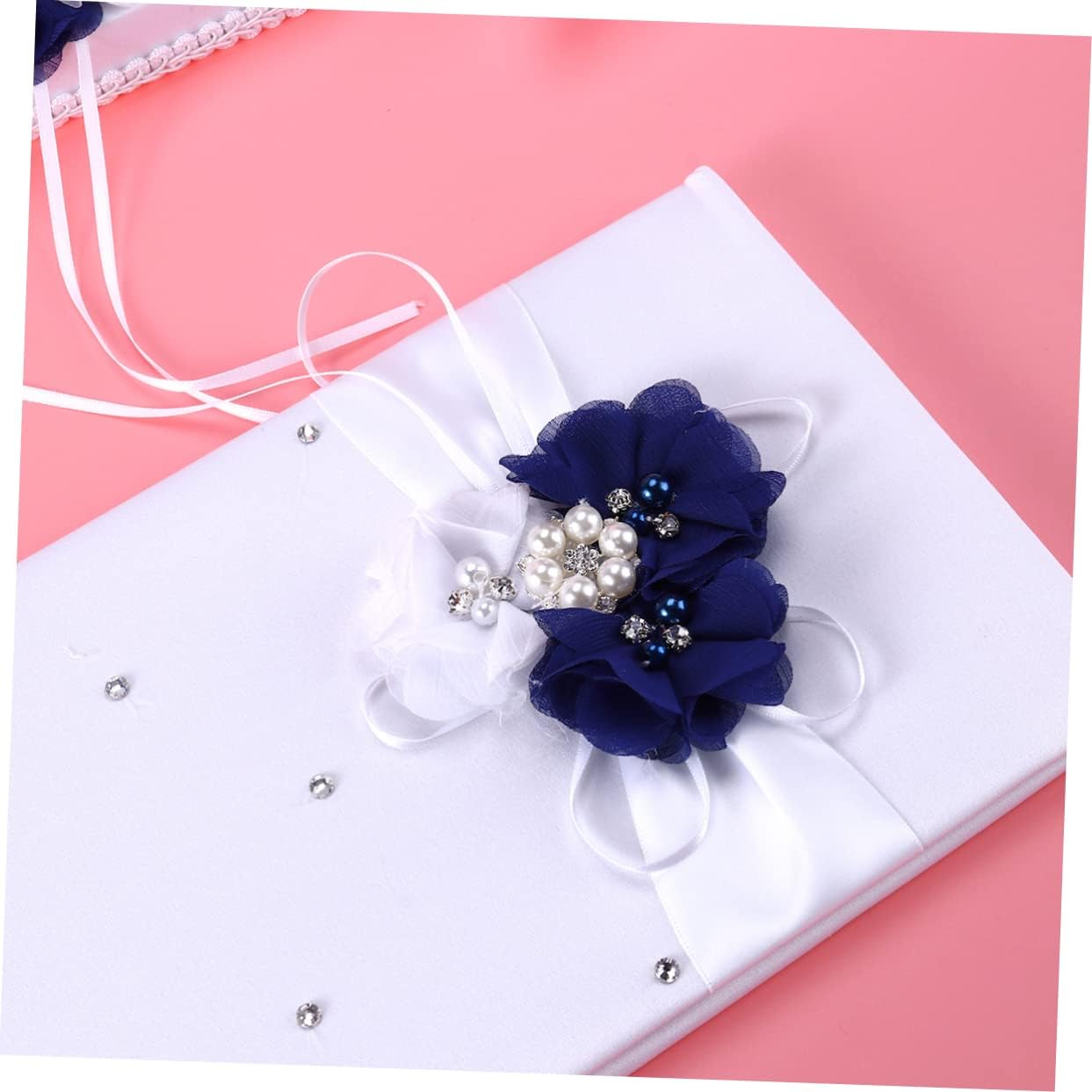 Wedding Supplies Set Ring Pillow 20x20cm Flower Basket Notebook Pen Holder Bridal Flowers