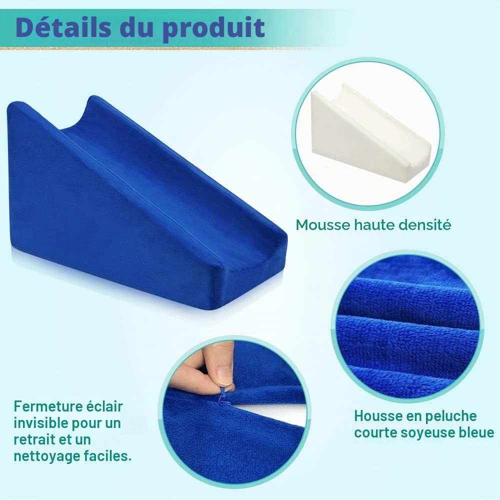 Oreiller d'élévation des bras pour thérapie des bras cassés - Coussin en mousse pour levage post-chirurgie - Oreillers de bras surélevés pour dormir en fauteuil roulant - Coussin de coude -