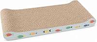 Arranhador para Gato em Papelão Resistente 49cm x 22,4cm x 7,5cm – Brinquedo Interativo Anti-Estresse para Gatos, Protetor de Sofás e Móveis com Design Confortável