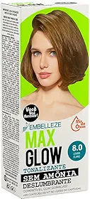 Embelleze Tonalizante Vegano Max Glow Individual Louro Claro Deslumbrante 8.0