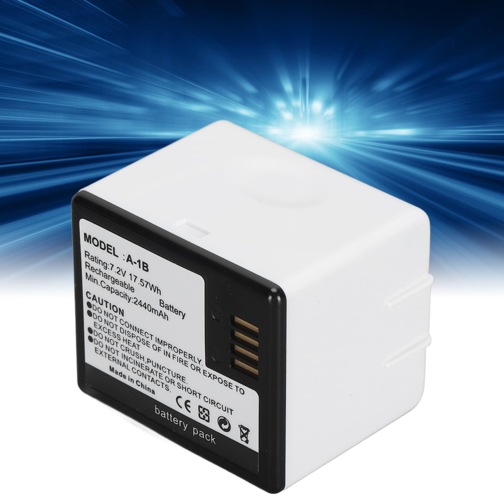 Dilwe Batería de Cámara Recargable de Alta Capacidad de 2440 MAh para Cámaras Pro y Pro 2, Fácil Instalación y Carga, para Seguridad en el Hogar