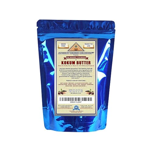 Grado cosmético puro kokum mantequillablock a granel libre de olores alternativa a las mantequilla cruda suave base dura ideal para bálsamos cremas