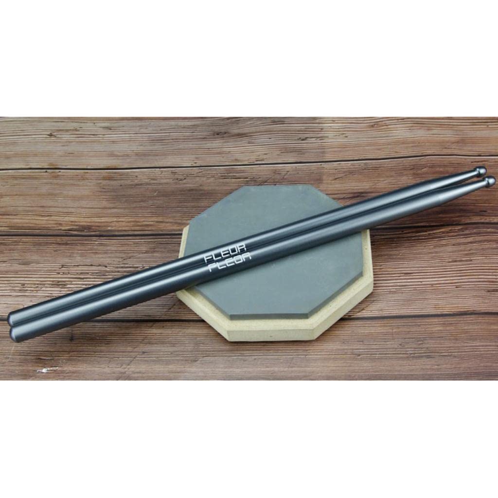 Drumsticks de Arce 5A Palillos para Batería con Punta de Madera Y Diseño Ligero Ajuste Perfecto para Ejercicios Musicales Banda Niños Y Niñas, Plata