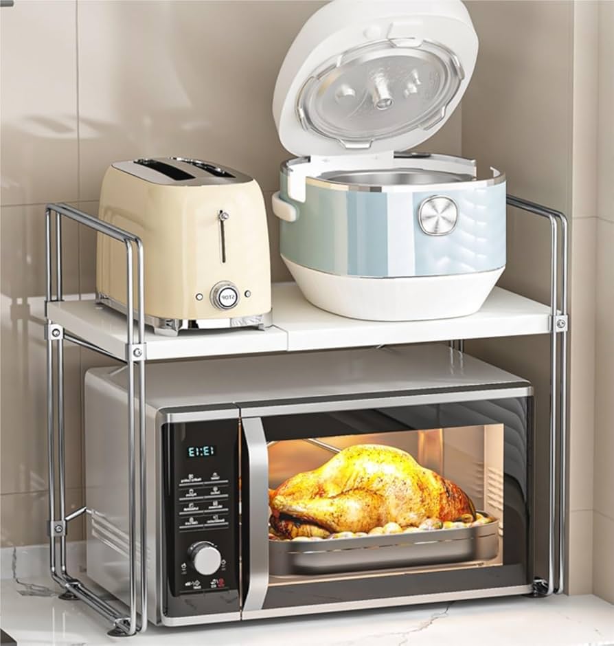 アイアントースターラック・レンジ台 Amazon.co.jp: レンジ上ラックトースターラックレンジ台 キッチン収納
