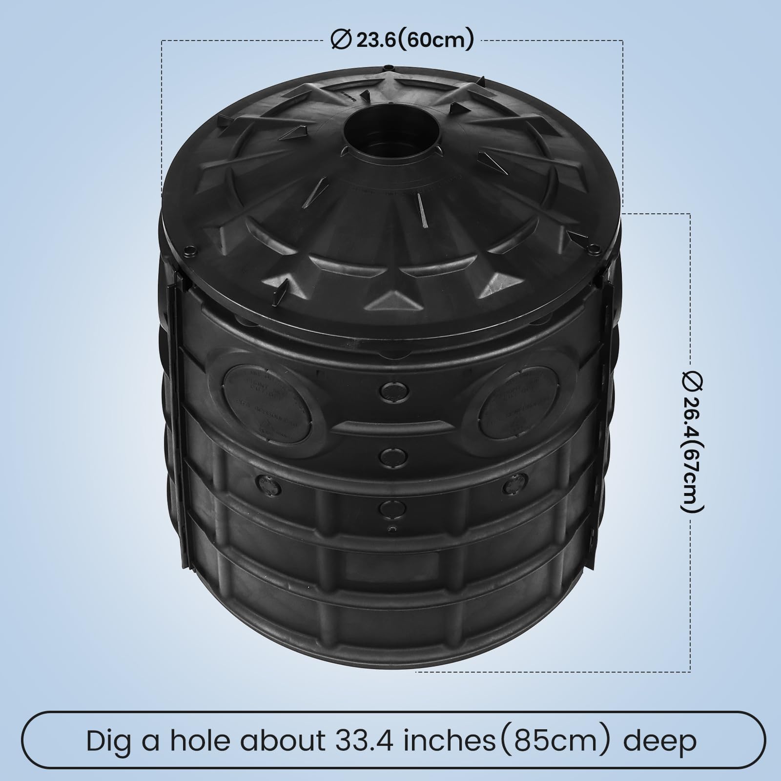 Amazon.com: EJWOX 50 Gallon Stormwater Dry Well, Heavy Duty Catch