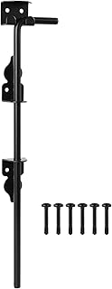 18" Heavy Duty Cane Bolt Gate Drop Rod for Wood Fence, Steel Drop Bolts