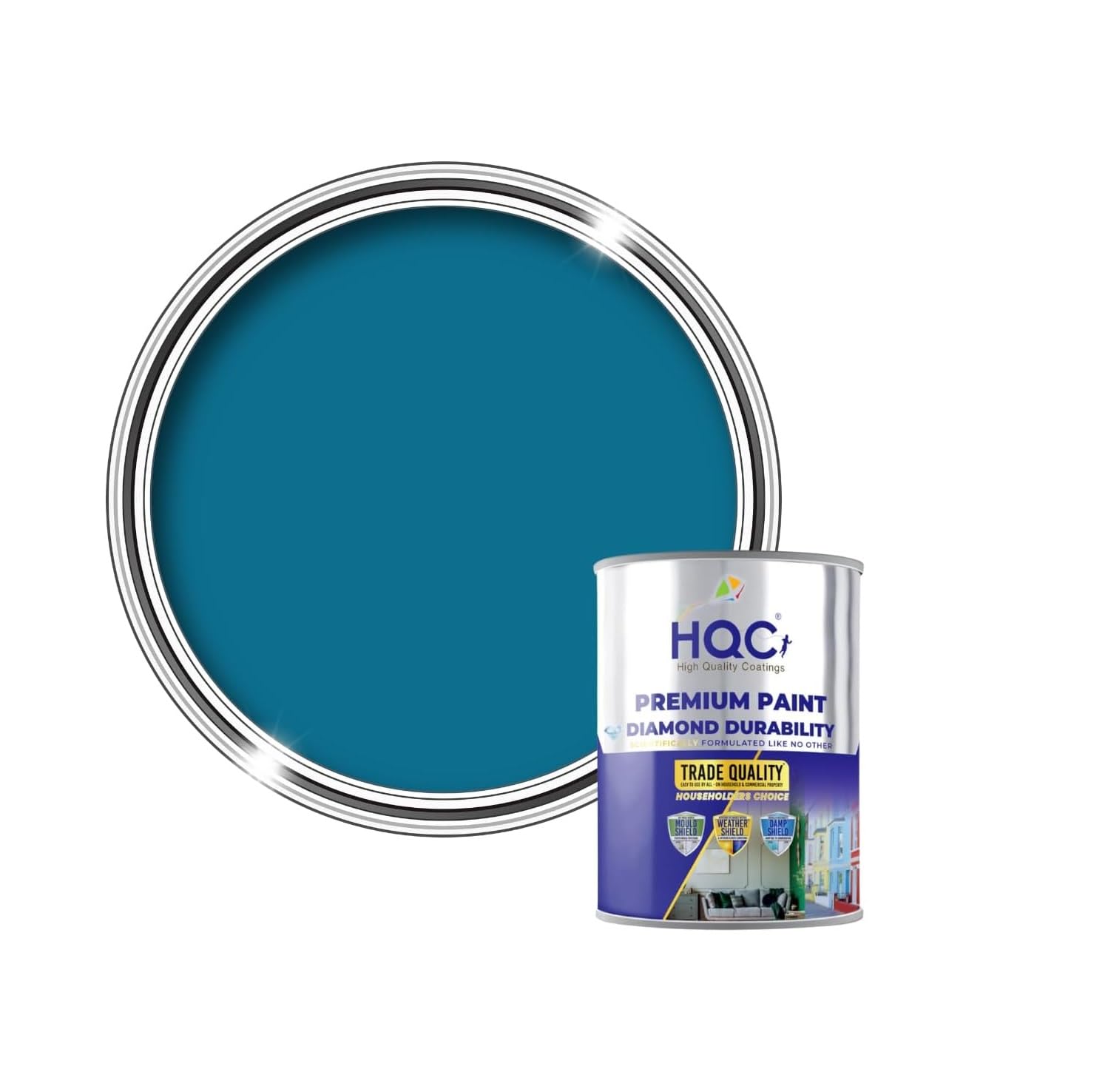 Hqc Shed & Fence PaintBest Weatherproof Wood ProtectionMarina Blue5L from B&Q