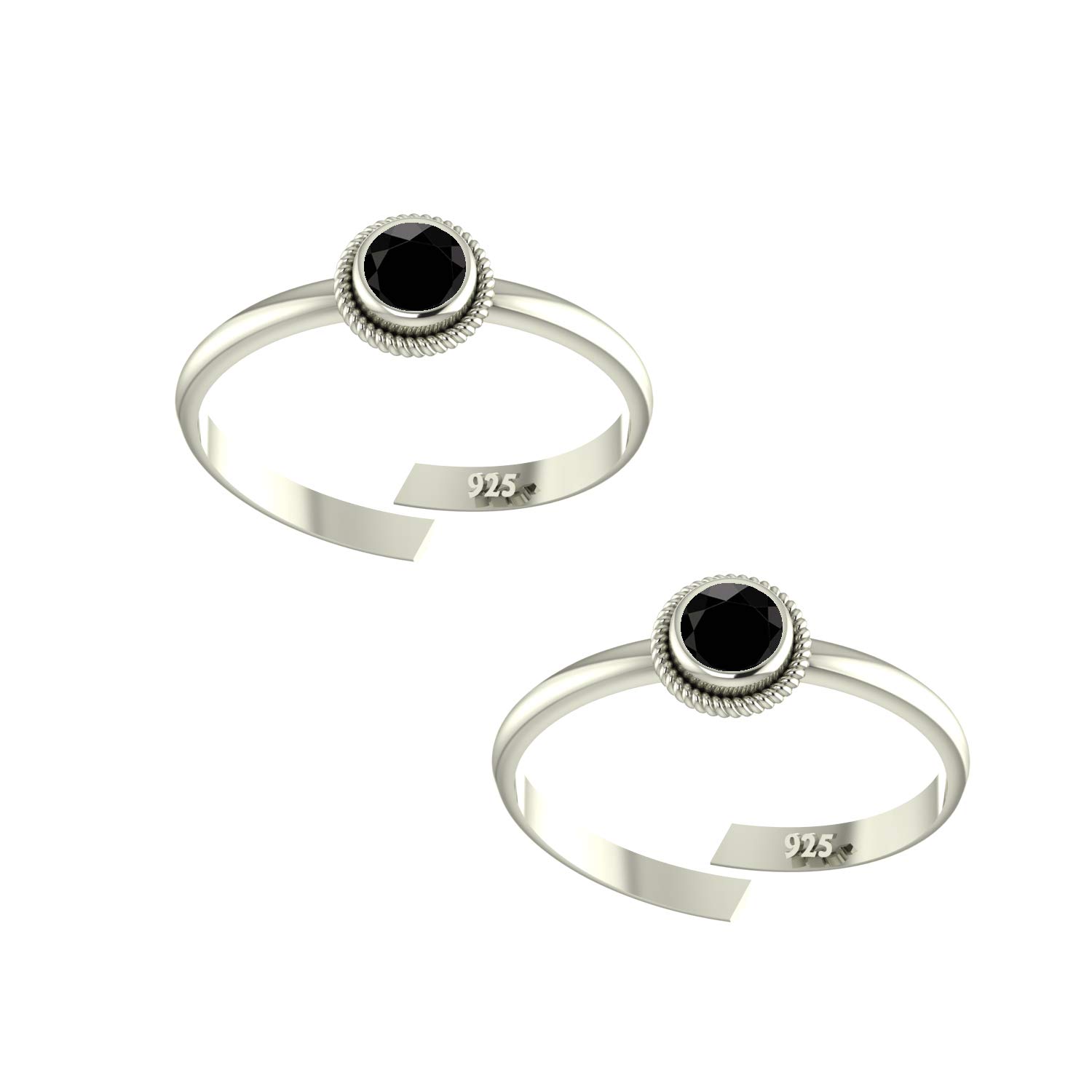 PeenZone 925 CZ Silver Toe Rings (Leg Finger Rings) In Pure 92.5 Sterling Silver For Women | Toe Rings for Women and Girls | Chandi Bichiya (B08HR3CNHH) Amazon Price History, Amazon Price Tracker