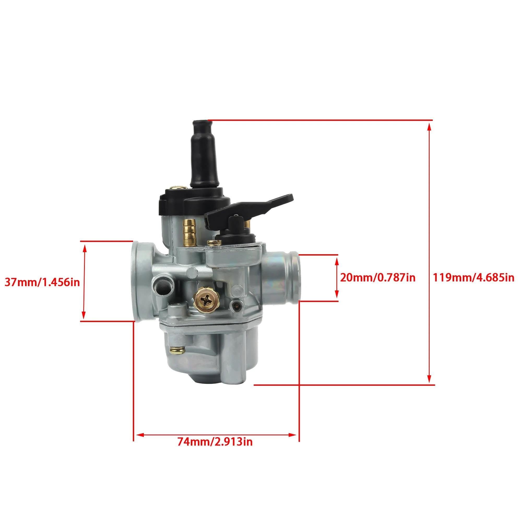 17,5 Mm para Dellorto PHVA 17,5 Tomos Accesorios Carburador Motocicleta