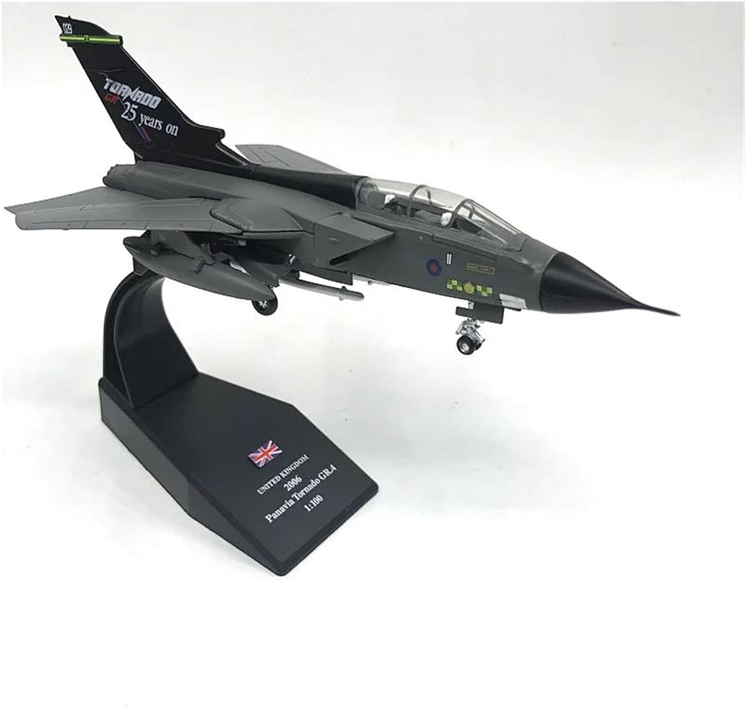 Miniature Scale 1 100 Tornado Fighter Metal Simulation Alloy Aircraft Model Boy Adult Collection's Toy Flying Toy Game Kits