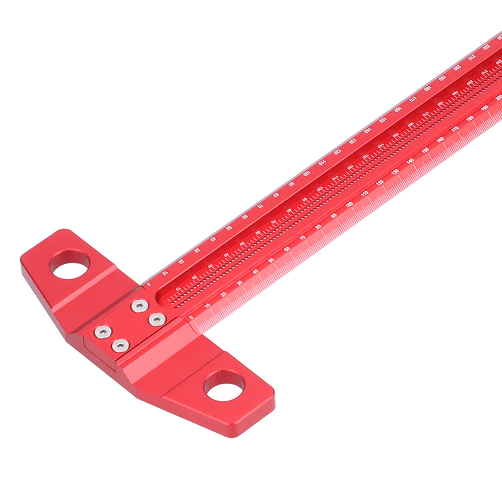 Fafeicy Escuadra en T, Herramienta de Marcado de Precisión de Aleación de Aluminio para Dibujo de Carpintería, 300mm con Extraíble, Marco de Carpintero (500 mm)
