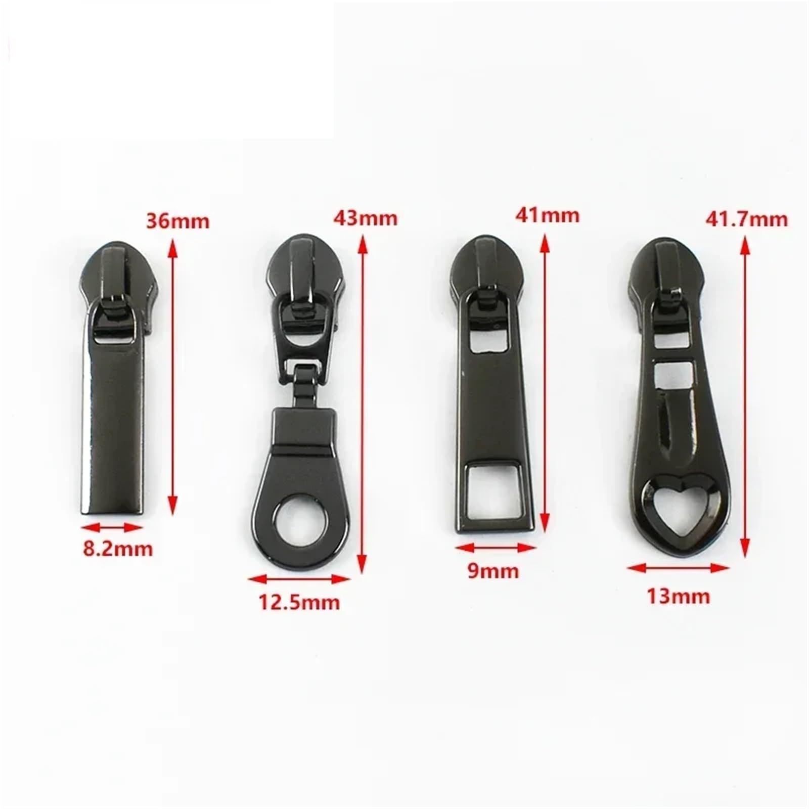 Remplacement des pièces de rechange, Tirettes à fermeture éclair, 50 pièces, curseur en Nylon 5S1-3 Multi for coudre la glissière plastique, tête de bande bobine(Lightgold,Size3)