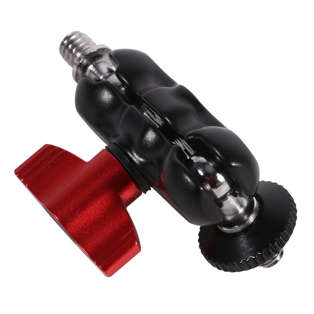 Magiczne Ramię do Lustrzanki Cyfrowej, Adapter do Montażu na Ramieniu Wielofunkcyjna Podwójna Głowica Kulowa z Uchwytem na Buty i śrubą 1/4 Cala do Monitora LCD/lampek LED