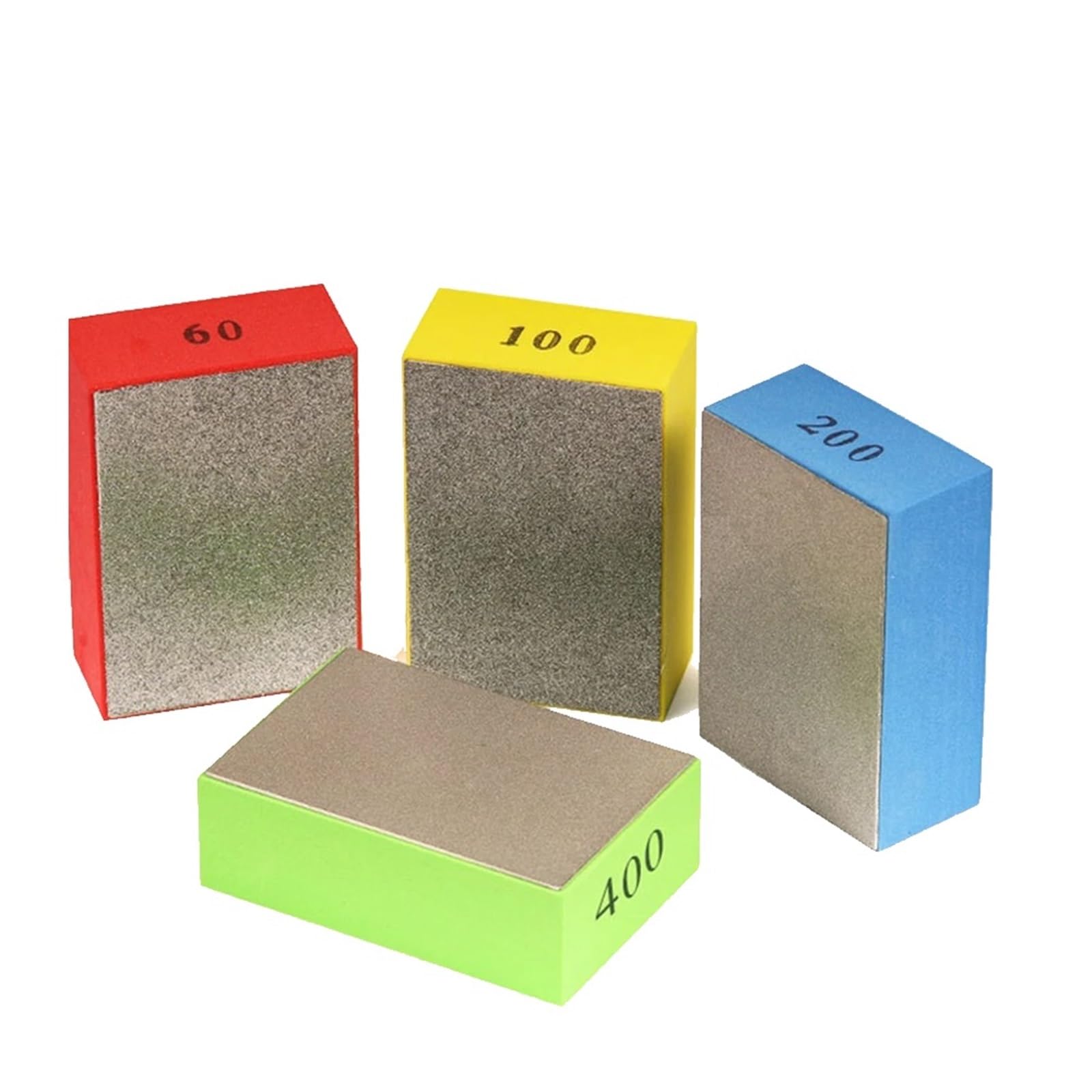 Diamond Hand Polishing Pads 1/8Pcs Tile Glass Abrasive Grinding Block Pad Stone Marble Sanding Disc Polish Tool(4Pcs)