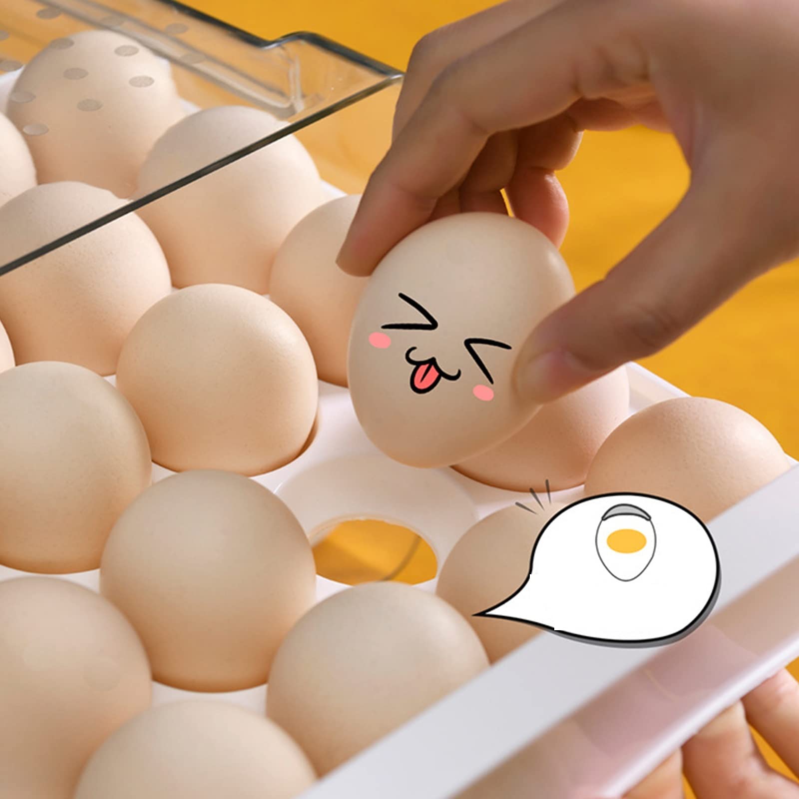 Bac à Oeufs pour réfrigérateur Conteneur de Stockage d'oeufs Organisateur d'oeufs Tiroir Organisateur spécial Plateau Porte-boîte Frais Plateau Fournitures de Cuisine