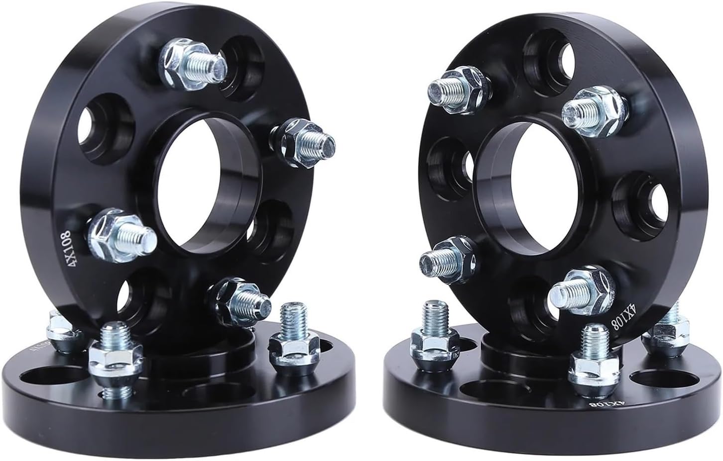 Universal Rim Spacers 4PCS 20mm Hub for Centric Wheel Adapters 4x108mm Flange Hubcentric Spacers with 63.4mm Bore Compatible for Focus