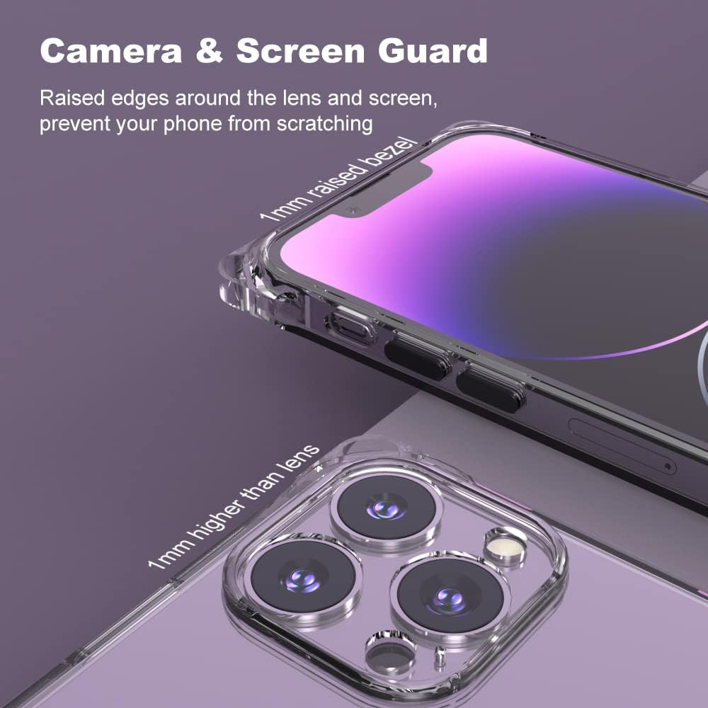 for iPhone 14 Pro Max Clear Case with Crossbody Strap, Slim Fit Shockproof Protective Phone Case with Anti-Lost Detachable Adjustable Shoulder Neck Lanyard Strap for Girls and Women - Image 6