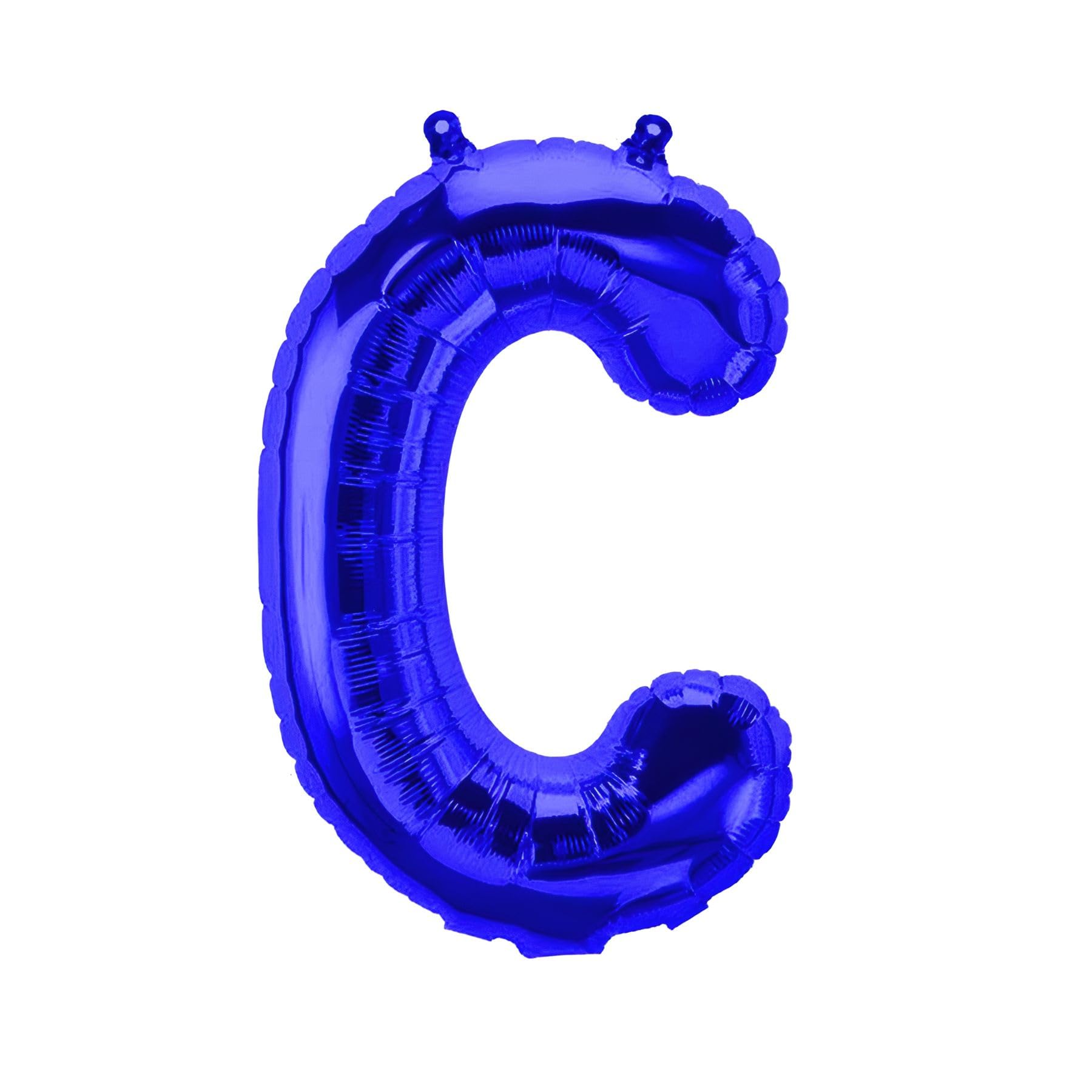 Foil Balloons Letters Blue - 40/80/100 cm for Birthday Wedding Party Decoration Happy Birthday JGA Gift Balloon Graduation Giant Balloon ABI Large XXL Small Mini Pink Boys 40 cm - C)