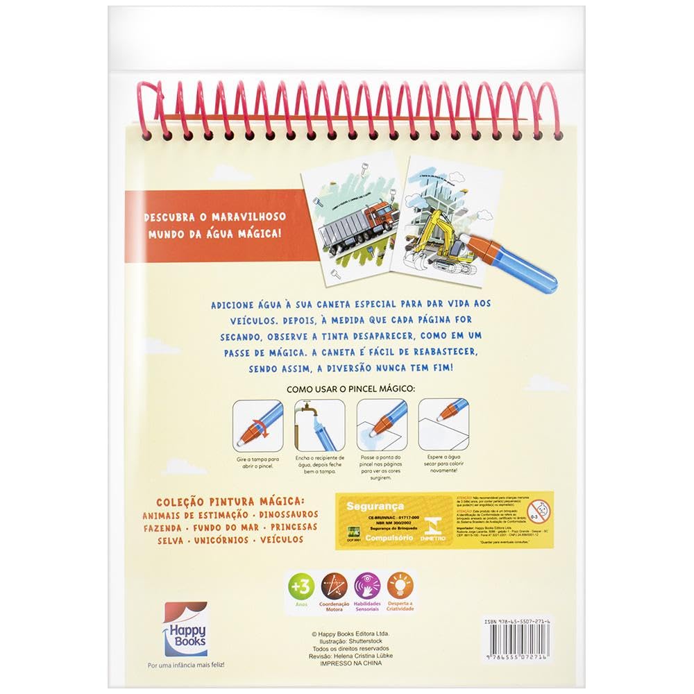 livro pintura magica veiculos