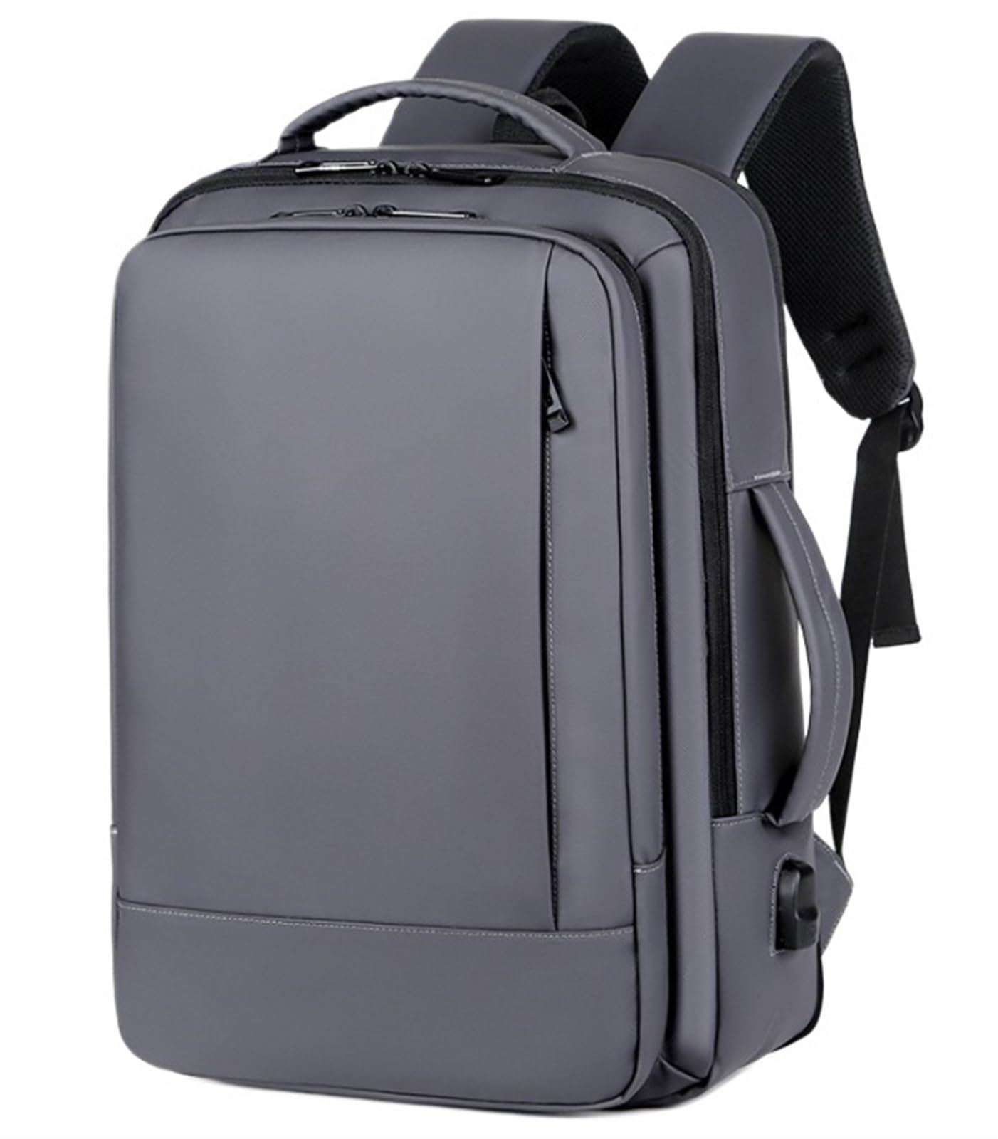 Torba Na Laptopa Plecak Dla Mężczyzn Business Slim O Przekątnej 17,3 Cala Z Ładowarką USB. Plecaki Podróżne Do Komputera Sac Ordinateur Portable(Gray)